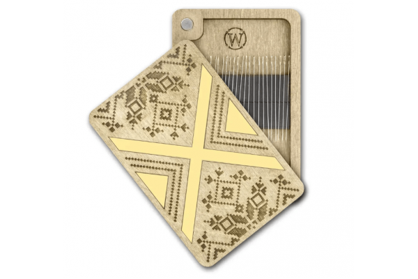 Дерев'яна магнітна скринька-гольниця «Етнічний візерунок» FLZB(N)-194