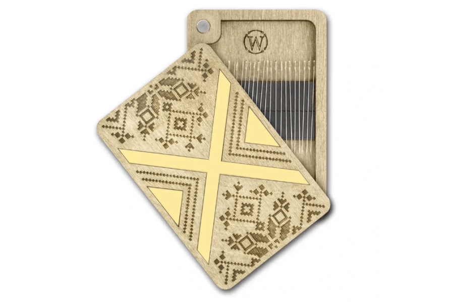 Дерев'яна магнітна скринька-гольниця «Етнічний візерунок» FLZB(N)-194