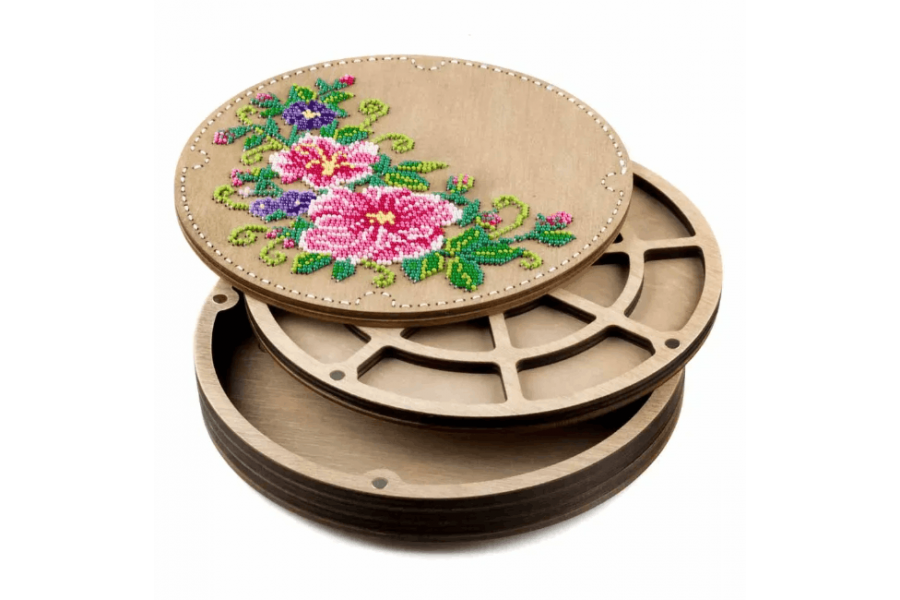 Набір для створення органайзера з вишитою кришкою «Букет з троянд» FLZB-246