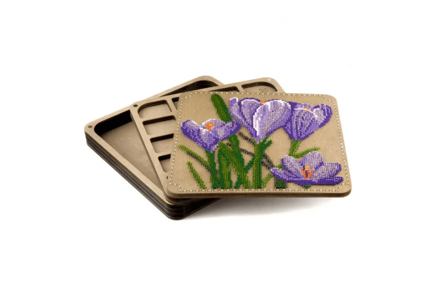 Набір для створення органайзера з вишитою кришкою «Крокуси» FLZB-249