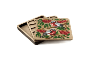 Набір для створення органайзера з вишитою кришкою «Снігурі на гілці» FLZB-252