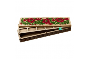 Набір для створення органайзера з вишитою кришкою «Польові маки» FLZB-255