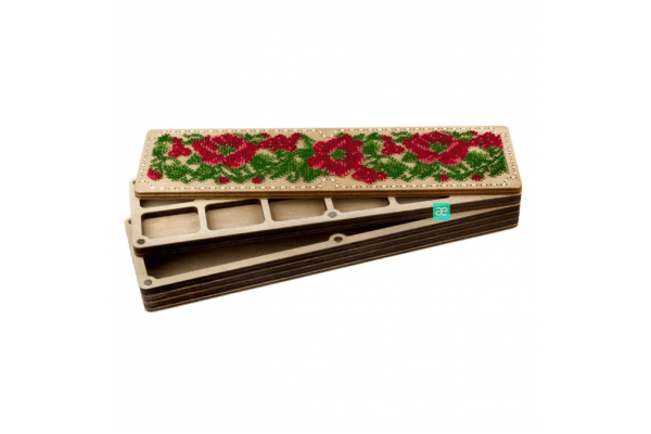 Набір для створення органайзера з вишитою кришкою «Польові маки» FLZB-255