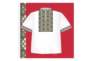 Паперова схема для вишивки сорочки для хлопця (вишиванка) СХ2-006