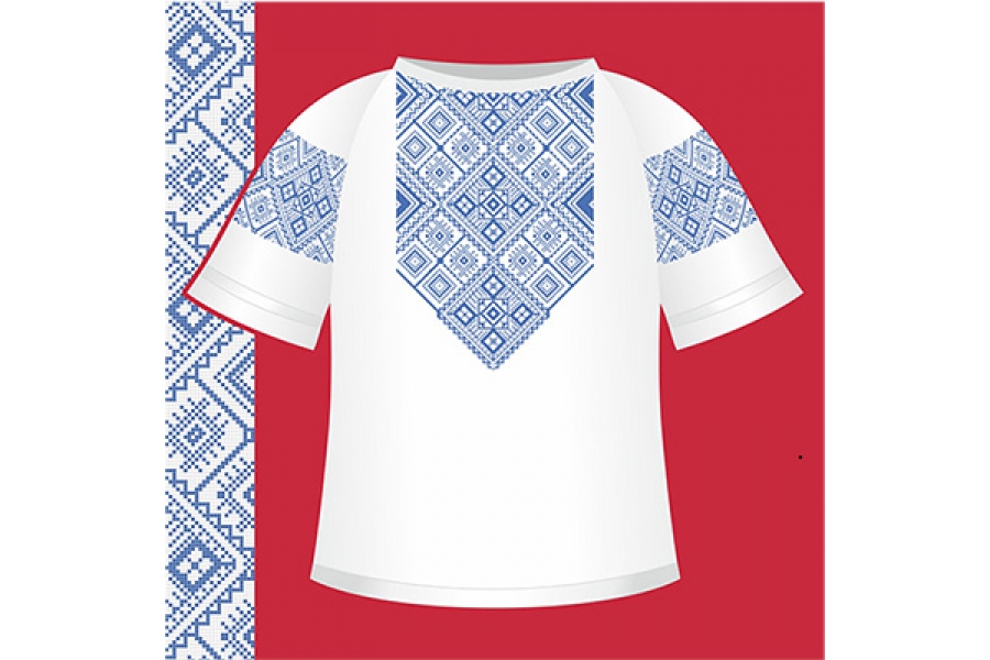 Паперова схема для вишивки жіночої сорочки (вишиванка) СЖ2-004