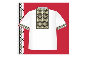 Паперова схема для вишивки сорочки для хлопця (вишиванка) СХ2-013