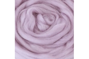 Вовна мериноса для валяння, 50 г, перванш (сіро-рожевий)