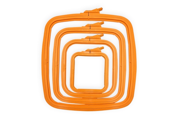 Квадратні п'яльця NURGE, 145х165 мм, помаранчеві, 170-12