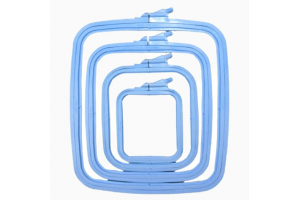 Квадратні п'яльця NURGE, 195х220 мм, 170-13, блакитні