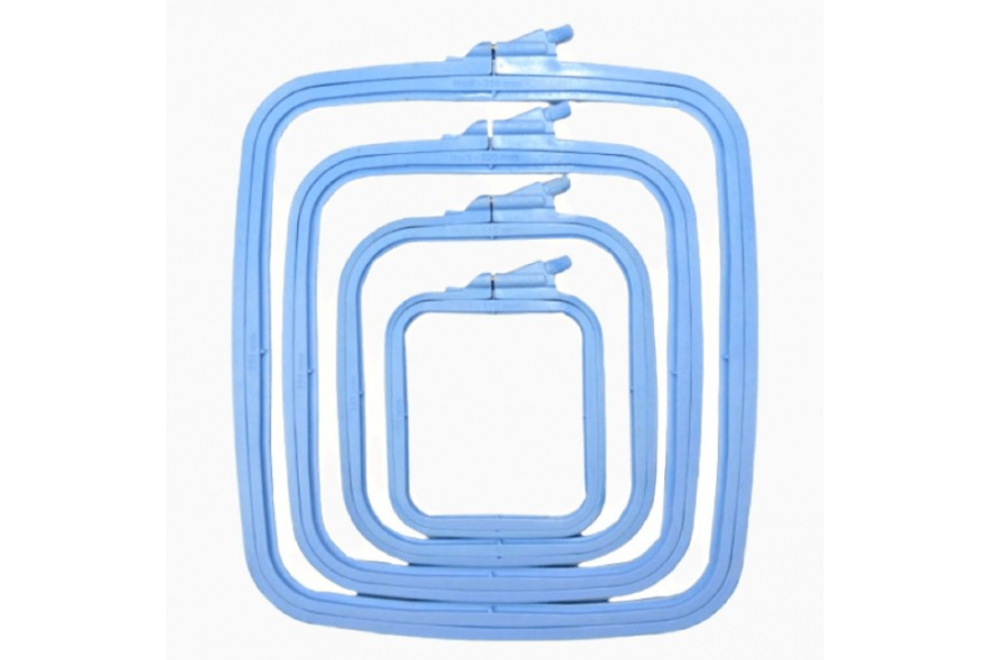 Квадратні п'яльця NURGE, 195х220 мм, 170-13, блакитні