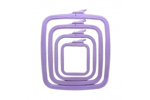 Квадратні п'яльця NURGE, 95х110 мм, бузкові, 170-11