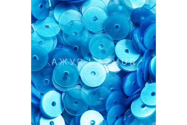 Паєтки DMS (ОАЕ), пласкі, 6 мм, блакитний 2025D (1)
