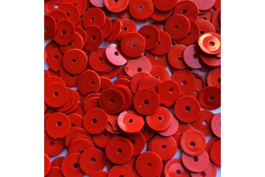 Паєтки DMS (ОАЭ), пласкі, 6 мм, PAL6P36, червоні