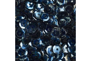 Паєтки голографік DMS, грановані, 6 мм, DM3826, сині