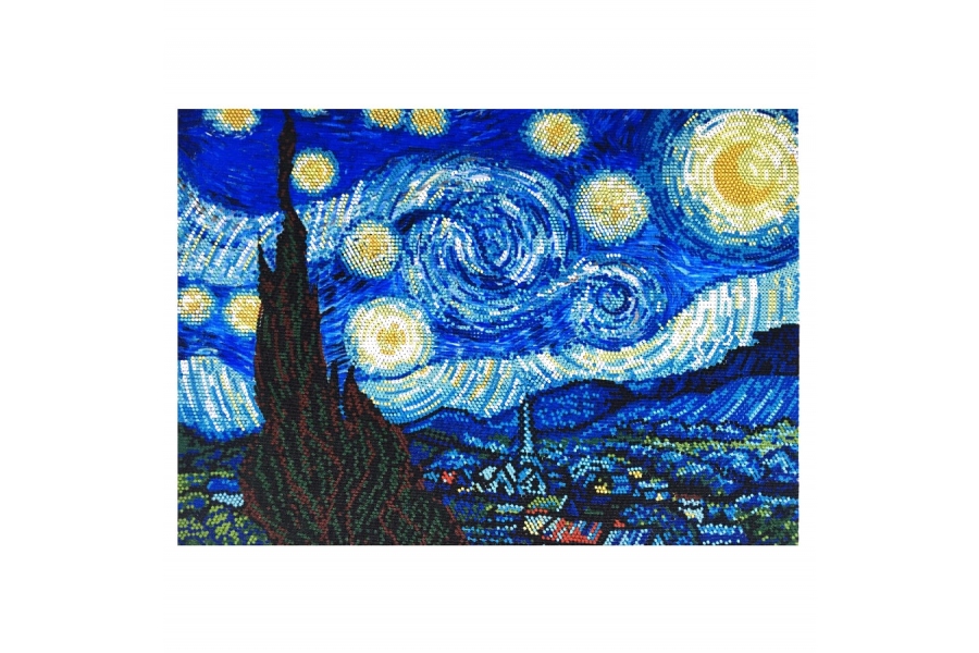 Схема для вишивки бісером "Зоряна ніч" Ван Гог