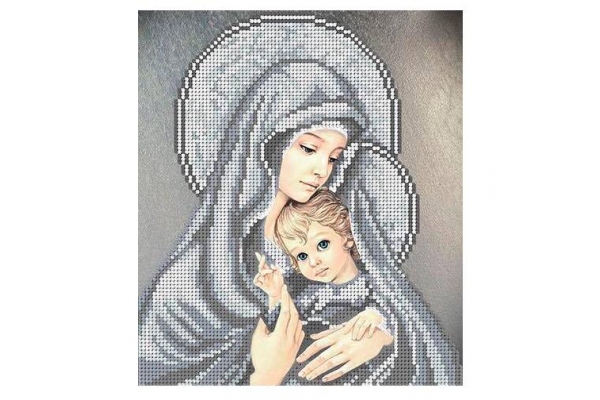 Схема для вишивки бісером "Мадонна в сріблі" БА4-481
