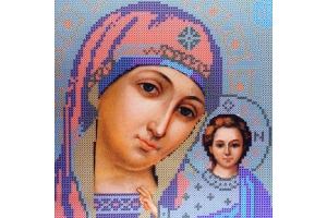 Схема для вишивки ікони бісером "Богородиця Казанська"