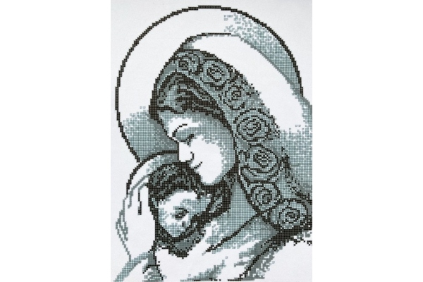 Схема для вишивки бісером "Мадонна з немовлям" SI-387b