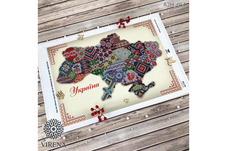 Схема для вишивання бісером "Мапа України" А2Н_054