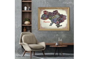 Схема для вишивання бісером "Мапа України" А2Н_054