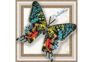 Набір для вишивання бісером метелика "Уранія мадагаскарська"