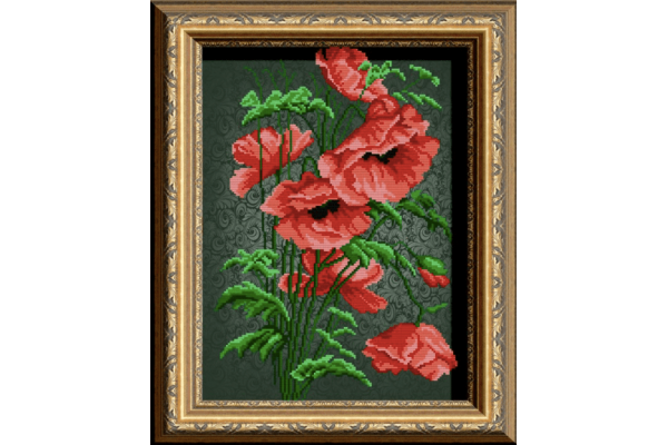 Схема для вишивки бісером "Маки" VKA3057