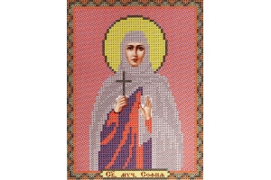 Схема для вишивки ікони бісером "Св. Мц. Софія"