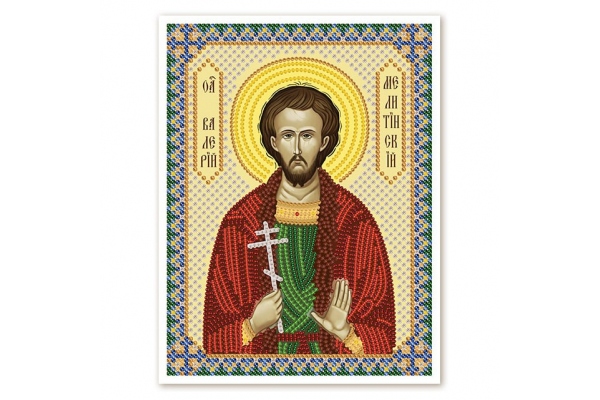 Схема для вишивання ікони бісером "Св. Валерій Мелитинський"