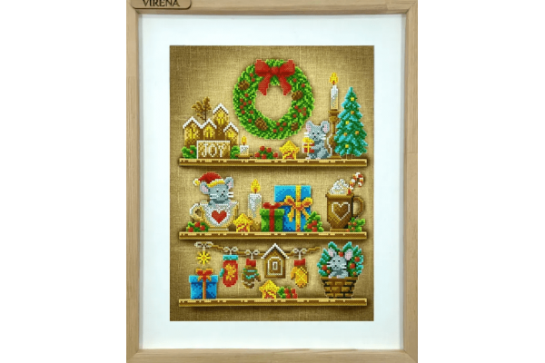Схема для вишивання бісером "Семплер різдвяний" А3Н_583