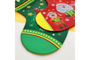 Заготовка для вишивки бісером Різдвяного чобітка для подарунків ЧН_008 "Ліхтар"