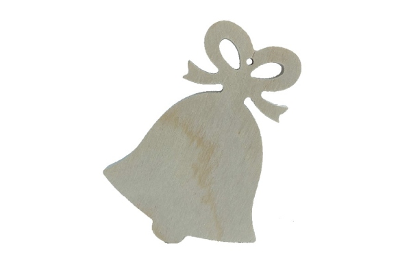 Дерев'яна заготовка, ялинкова іграшка "Дзвіночок"