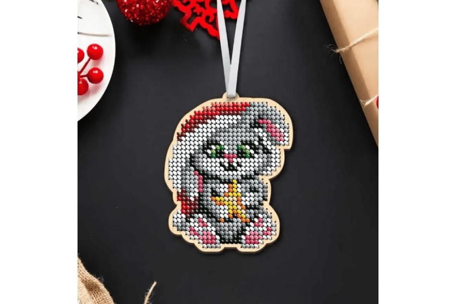 Заготовка для вишивки ялинкової іграшки "Зайченя" ІДН_102