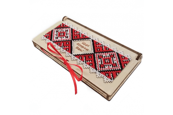 Заготовка для вишивки бісером коробки-конверту "Орнамент" КДГ_010