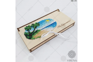 Заготовка для вишивки бісером коробки-конверту "На відпочинок" КДГ_011