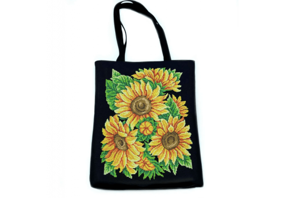 Заготовка сумки для вишивки бісером "Соняхи" Шоппер_716
