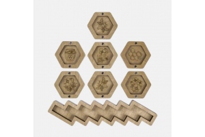 Набір міні органайзерів для бісеру "Сота" FLZB-109