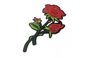 Термоклейова аплікація (нашивка) "Троянди", 120*65 мм