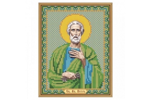 Схема для вишивки ікони бісером "Св. Ап. Петро"