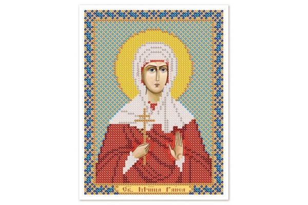 Схема для вишивки ікони бісером "Св. Мц. Раїса (Іраїда) Олександрійська"