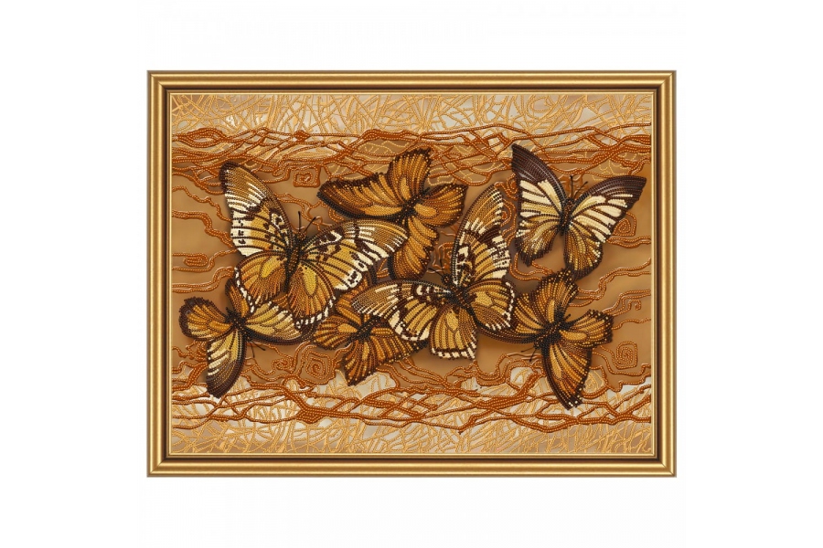 Схема для вишивки бісером "Політ метеликів"