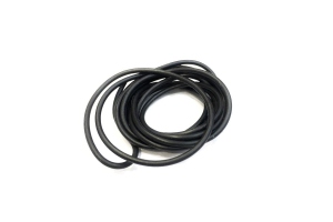 Силіконовий шнур, чорний, 1 мм